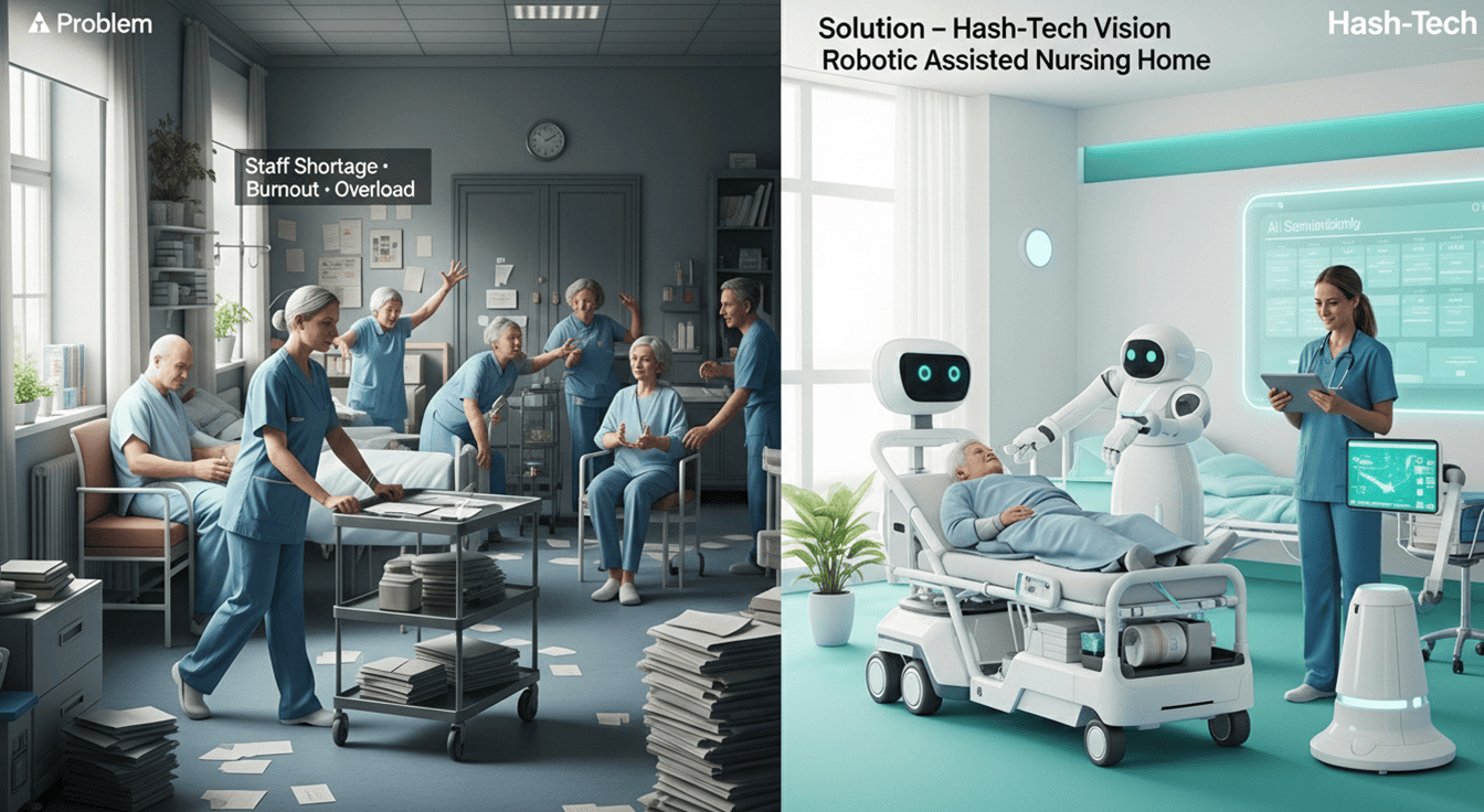 Redefining the Elderly Care Workforce: How Hash-Tech’s Integrated Ecosystem Restores Balance and Efficiency