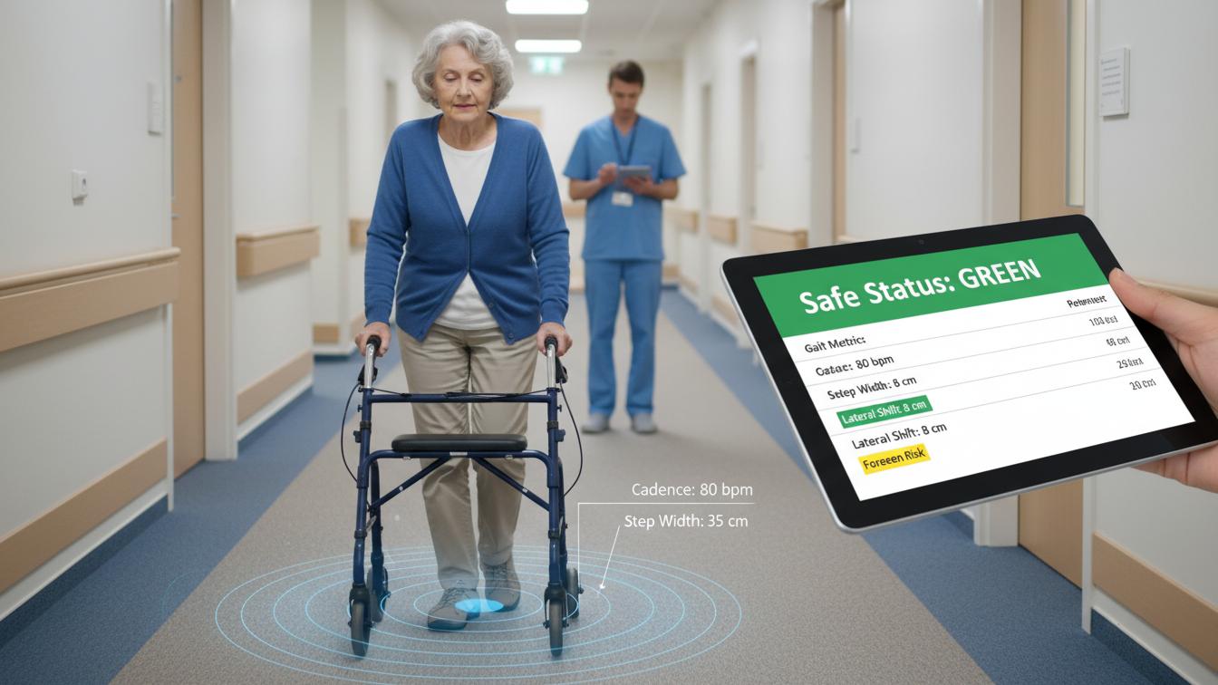Visual representation of Fall Prevention for Seniors using Predictive Gait Analysis to detect lateral shift and hip instability in an Automated Geriatric Fall Risk Assessment."