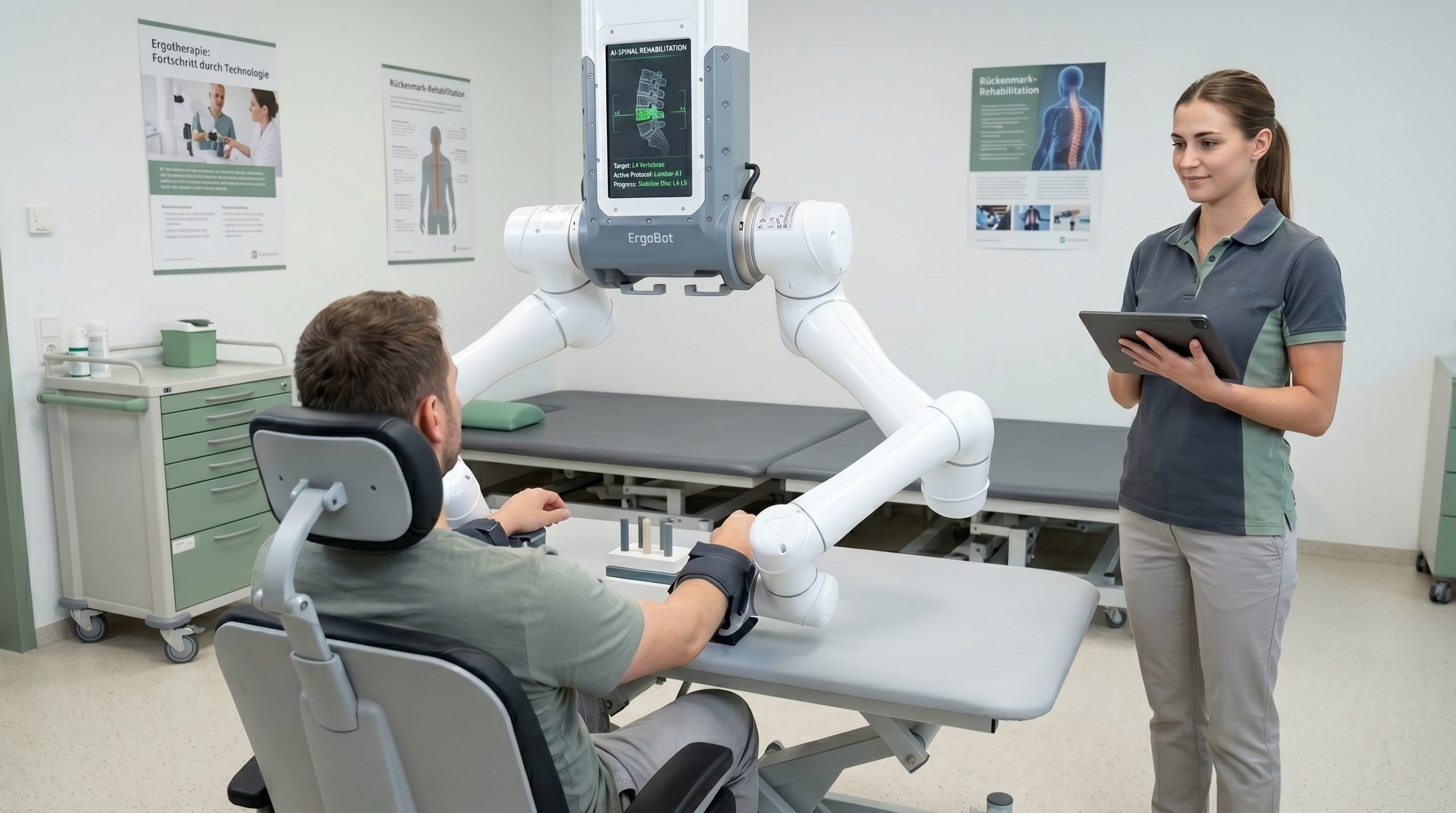 A visual representation of the future of Spinal Cord Injury Therapy, demonstrating how Hash-Tech GmbH's ErgoBot system shatters the human endurance ceiling to deliver the massive repetition dosage needed for neuroplastic repair and independent daily living