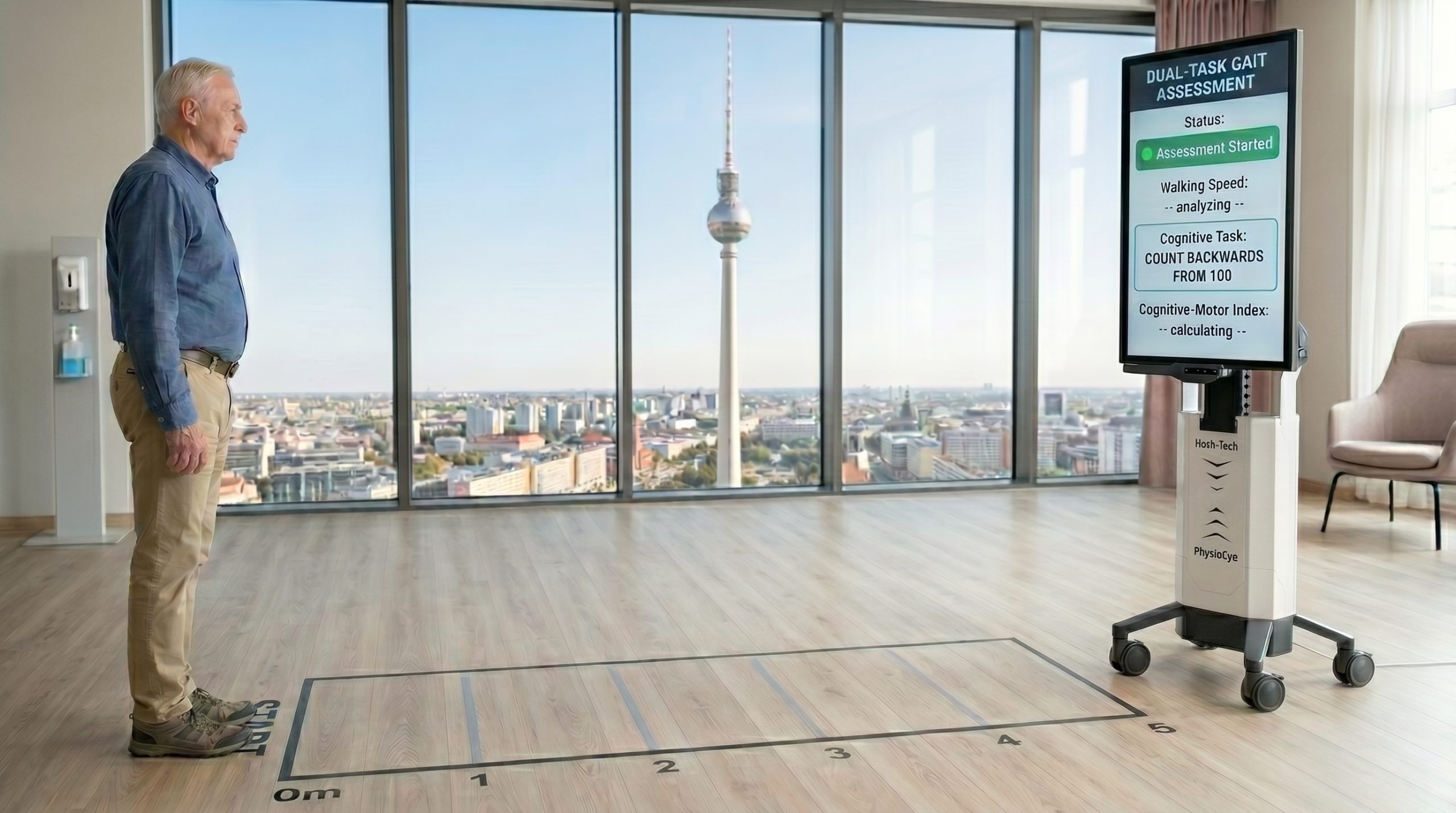Dual-Task Gait Assessment with PhysioEye