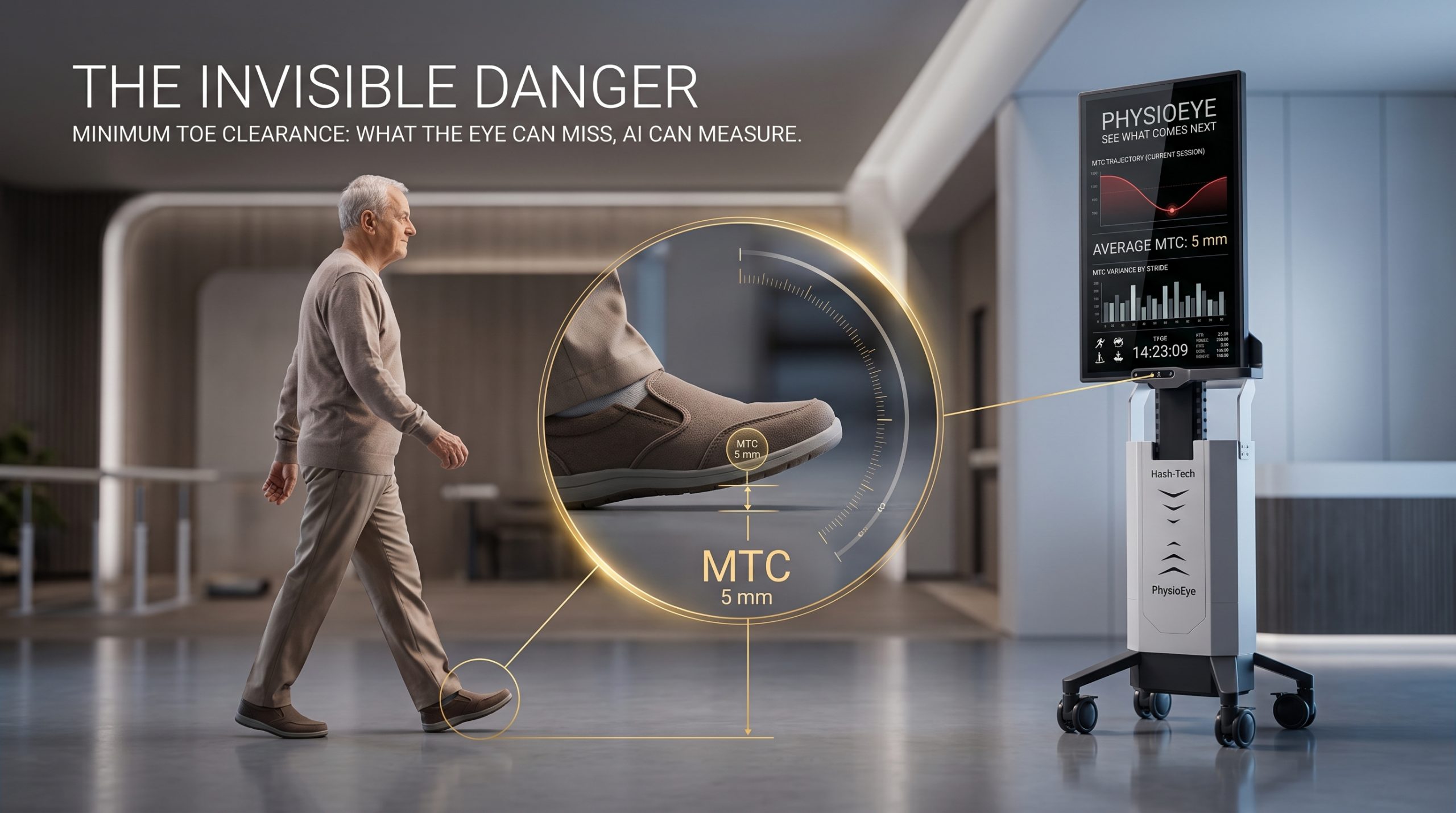 5 Invisible Risks PhysioEye Identifies Before Serious Falls Happen from Minimum Toe Clearance